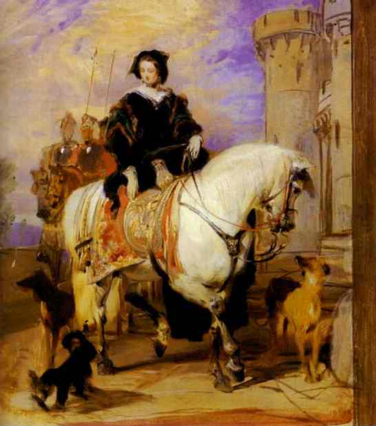Wikioo.org - The Encyclopedia of Fine Arts - Painting, Artwork by Edwin Henry Landseer - Queen Victoria on Horseback
