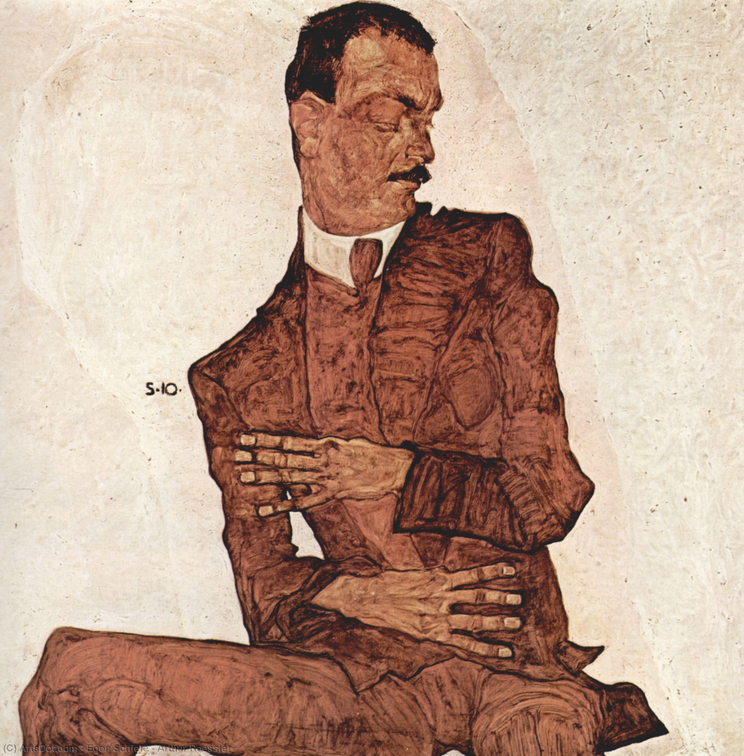 Wikioo.org - The Encyclopedia of Fine Arts - Painting, Artwork by Egon Schiele - Arthur Roessler