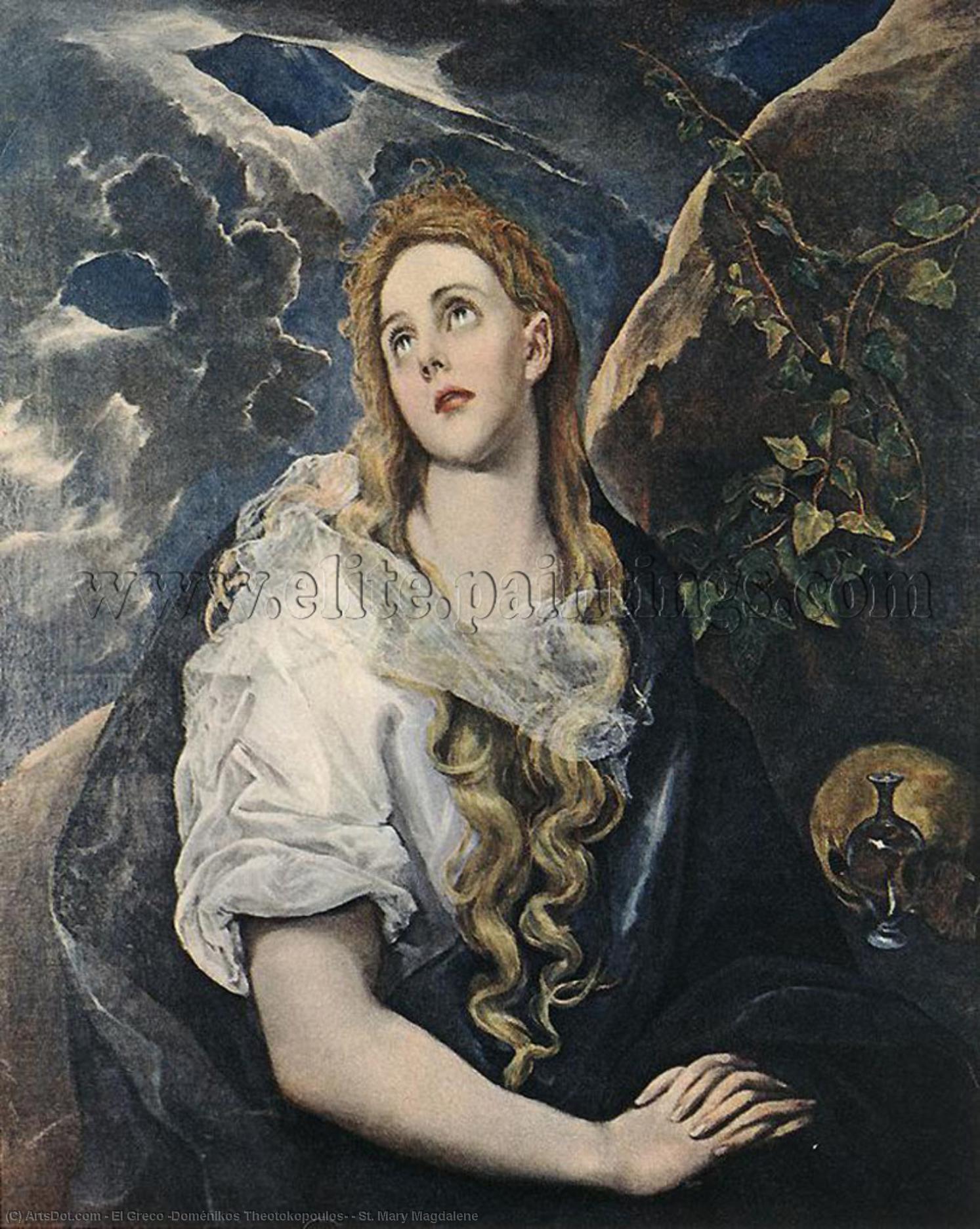 WikiOO.org - 百科事典 - 絵画、アートワーク El Greco (Doménikos Theotokopoulos) - セント. メアリー マグダレン