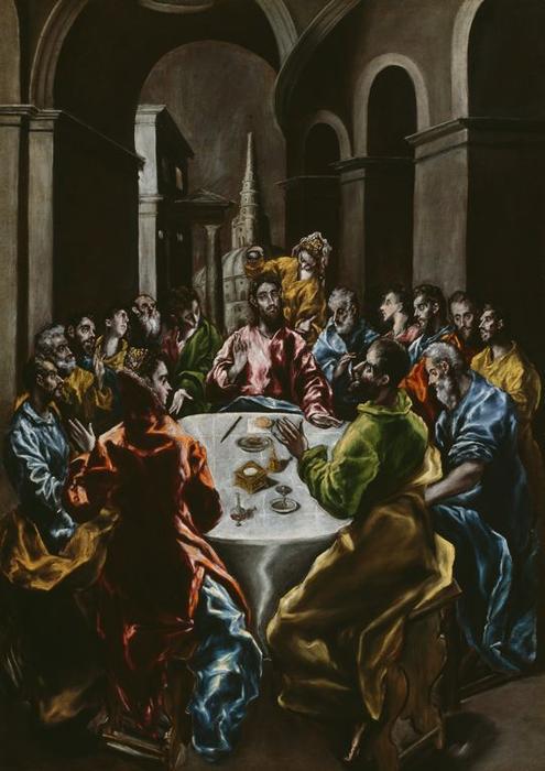 WikiOO.org - Encyclopedia of Fine Arts - Lukisan, Artwork El Greco (Doménikos Theotokopoulos) - Feast in the House of Simon