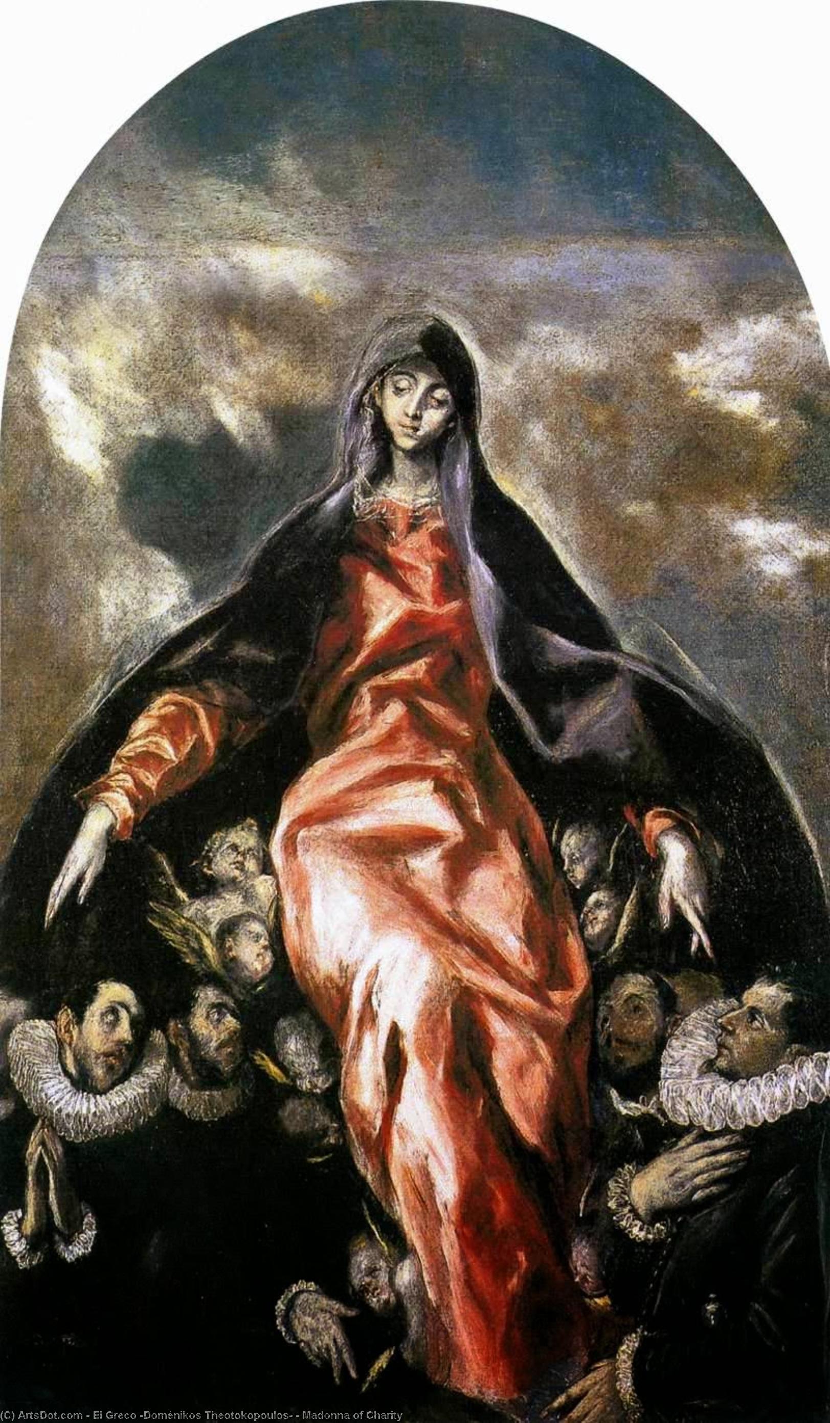 Wikioo.org - The Encyclopedia of Fine Arts - Painting, Artwork by El Greco (Doménikos Theotokopoulos) - Madonna of Charity
