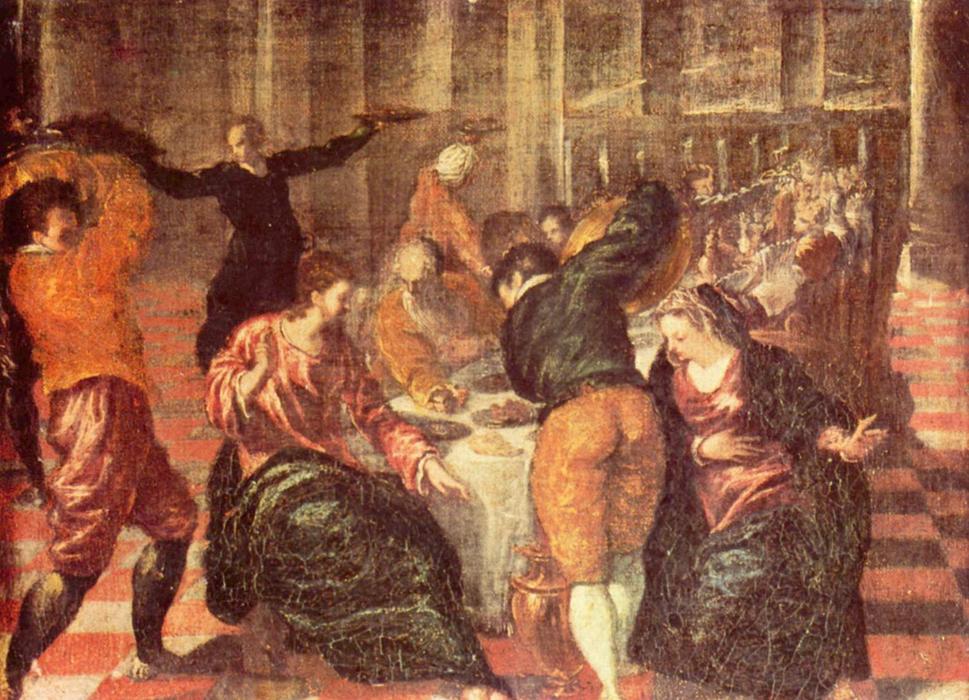Wikioo.org - Die Enzyklopädie bildender Kunst - Malerei, Kunstwerk von El Greco (Doménikos Theotokopoulos) - Die Hochzeit zu Kana