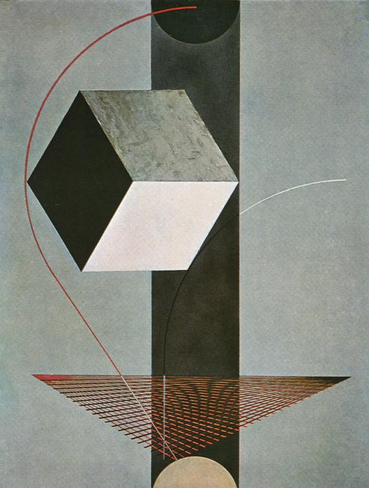 Wikoo.org - موسوعة الفنون الجميلة - اللوحة، العمل الفني El Lissitzky - Proun 99