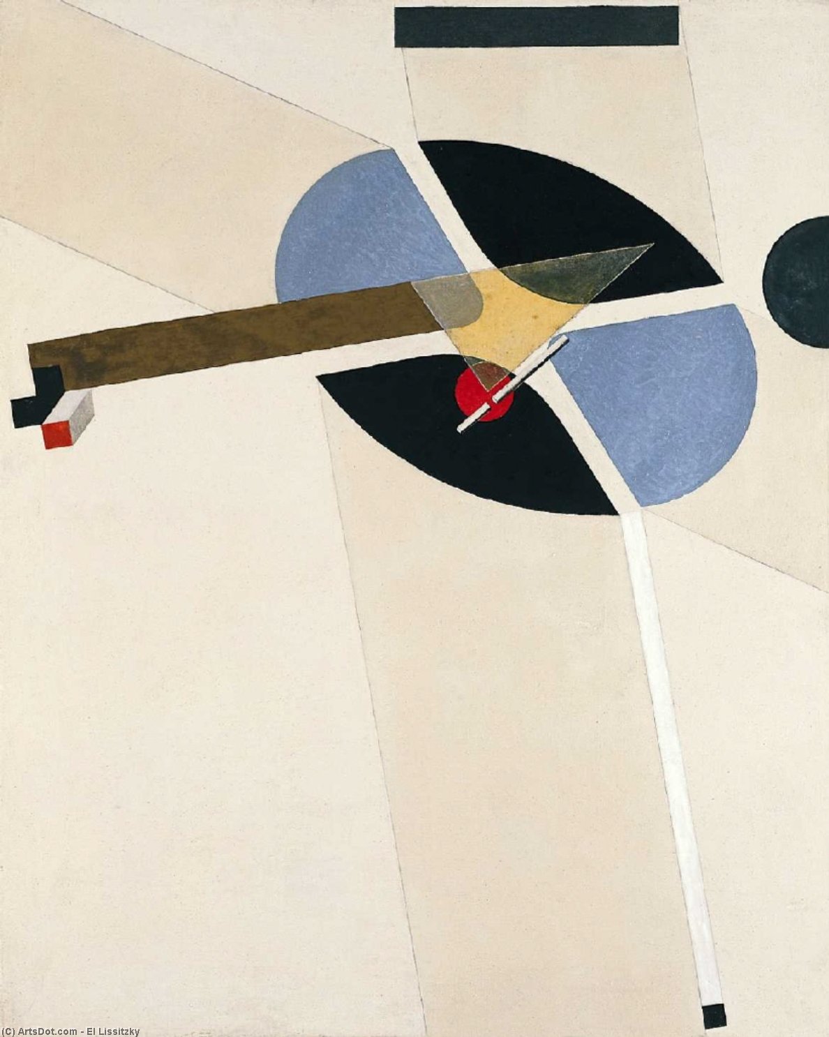 Wikioo.org - สารานุกรมวิจิตรศิลป์ - จิตรกรรม El Lissitzky - Proun G7