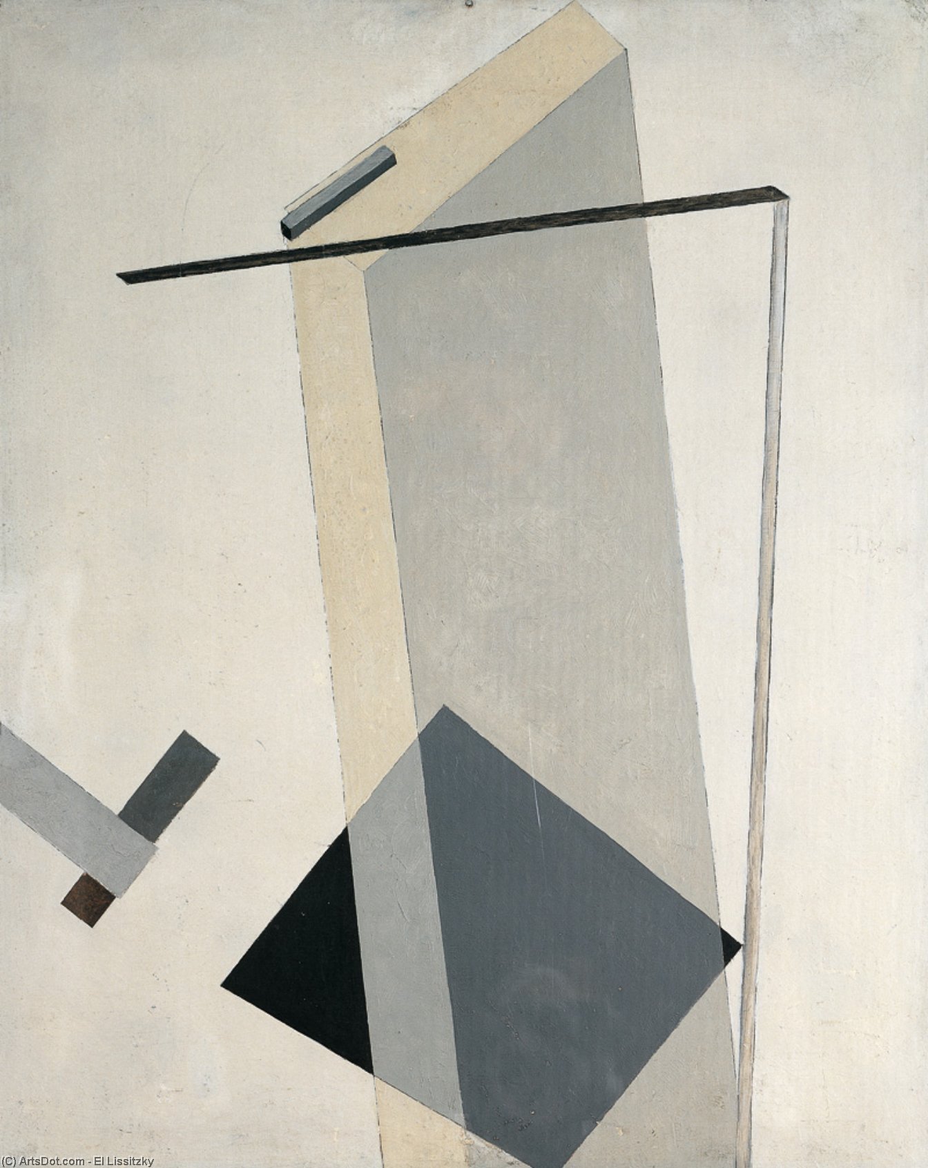 Wikioo.org - สารานุกรมวิจิตรศิลป์ - จิตรกรรม El Lissitzky - Proun 30