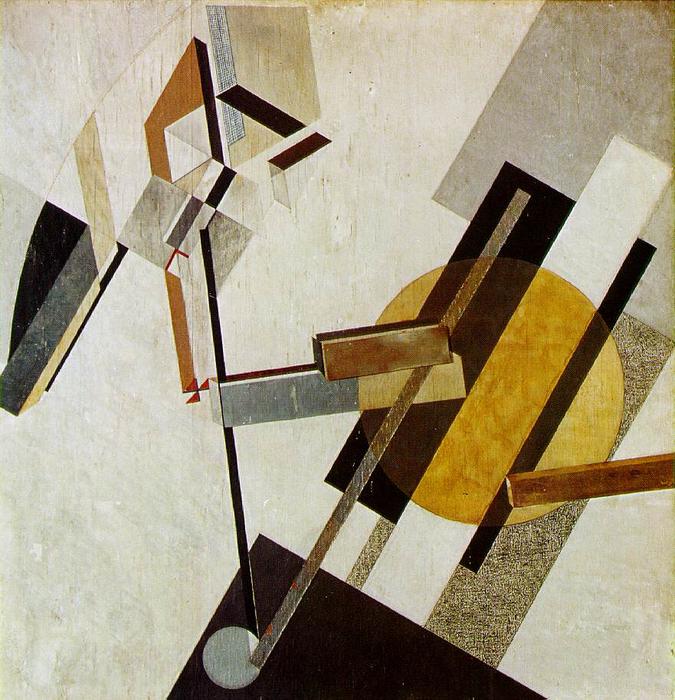 WikiOO.org - Encyclopedia of Fine Arts - Maleri, Artwork El Lissitzky - Proun 19D