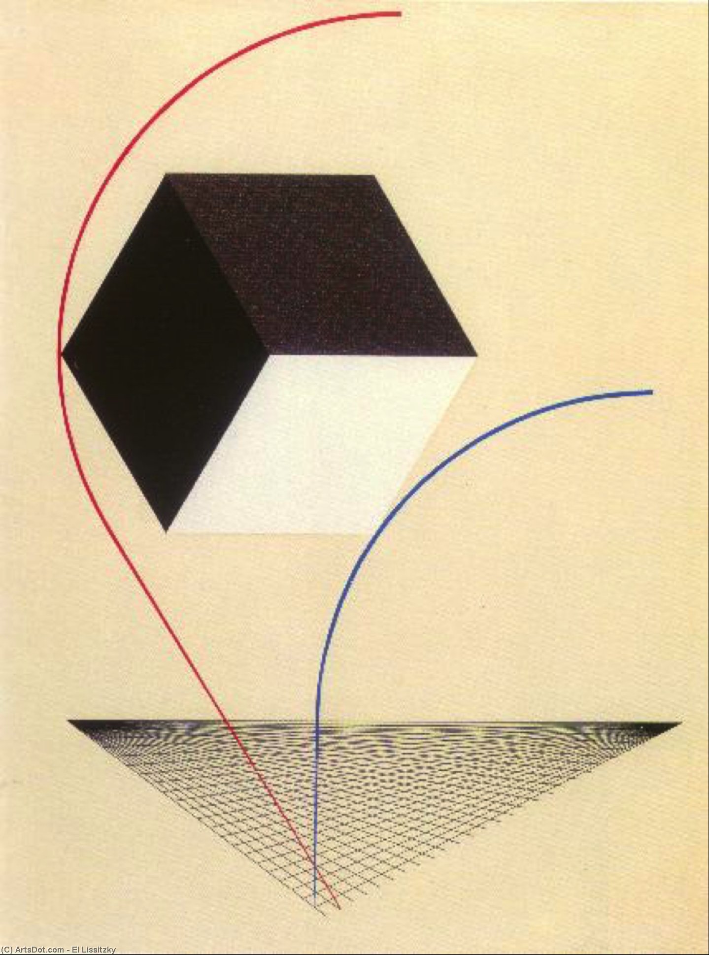 Wikioo.org - สารานุกรมวิจิตรศิลป์ - จิตรกรรม El Lissitzky - Proun