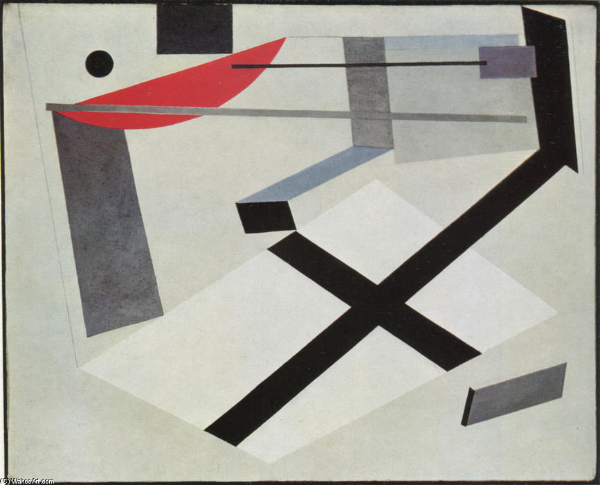 Wikoo.org - موسوعة الفنون الجميلة - اللوحة، العمل الفني El Lissitzky - Proun 30 T