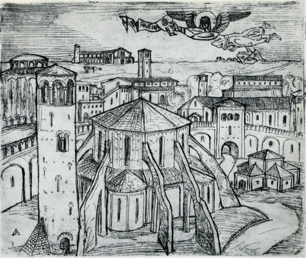 Wikioo.org - สารานุกรมวิจิตรศิลป์ - จิตรกรรม El Lissitzky - Reminiscence of Ravenna