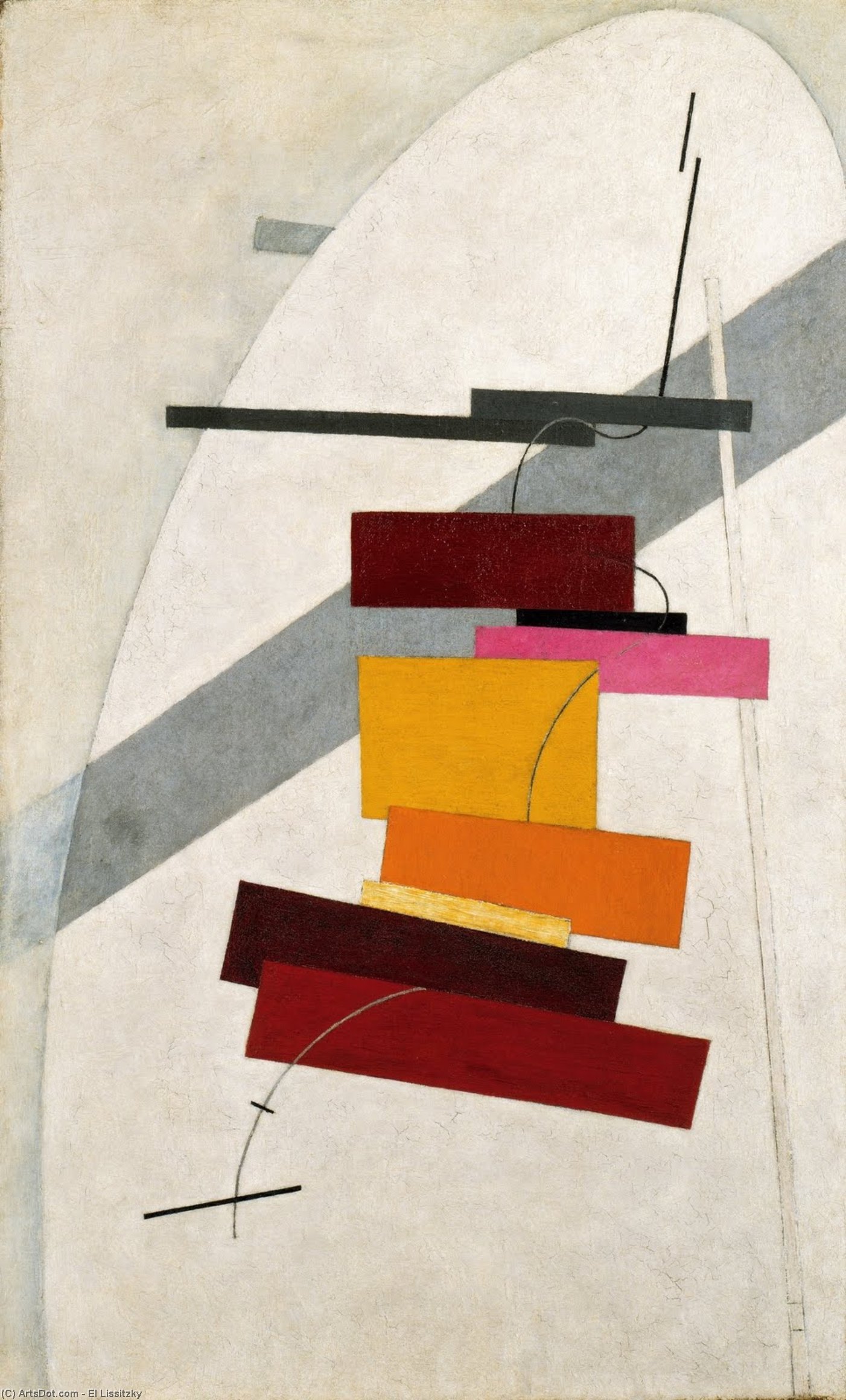 Wikioo.org - The Encyclopedia of Fine Arts - Painting, Artwork by El Lissitzky - Untitled