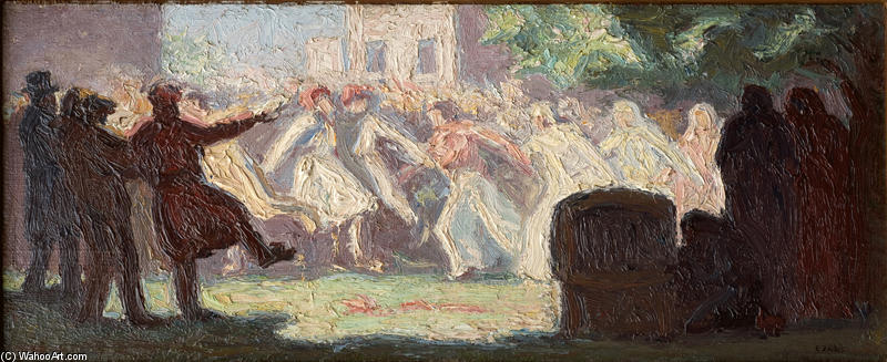 Wikioo.org - The Encyclopedia of Fine Arts - Painting, Artwork by Emmanuel Zairis - The Carnival in Athens