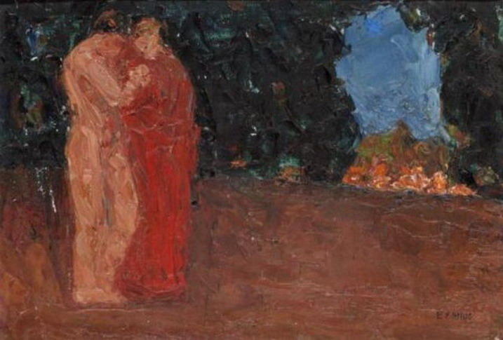 Wikioo.org - The Encyclopedia of Fine Arts - Painting, Artwork by Emmanuel Zairis - The lovers