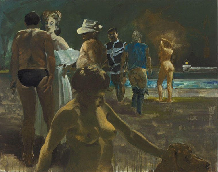 WikiOO.org - Encyclopedia of Fine Arts - Maalaus, taideteos Eric Fischl - Truman Capote in Hollywod