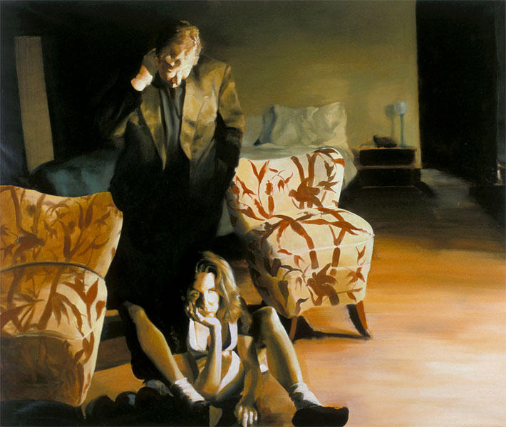 WikiOO.org - Encyclopedia of Fine Arts - Målning, konstverk Eric Fischl - The Bed, the Chair, the Sitter