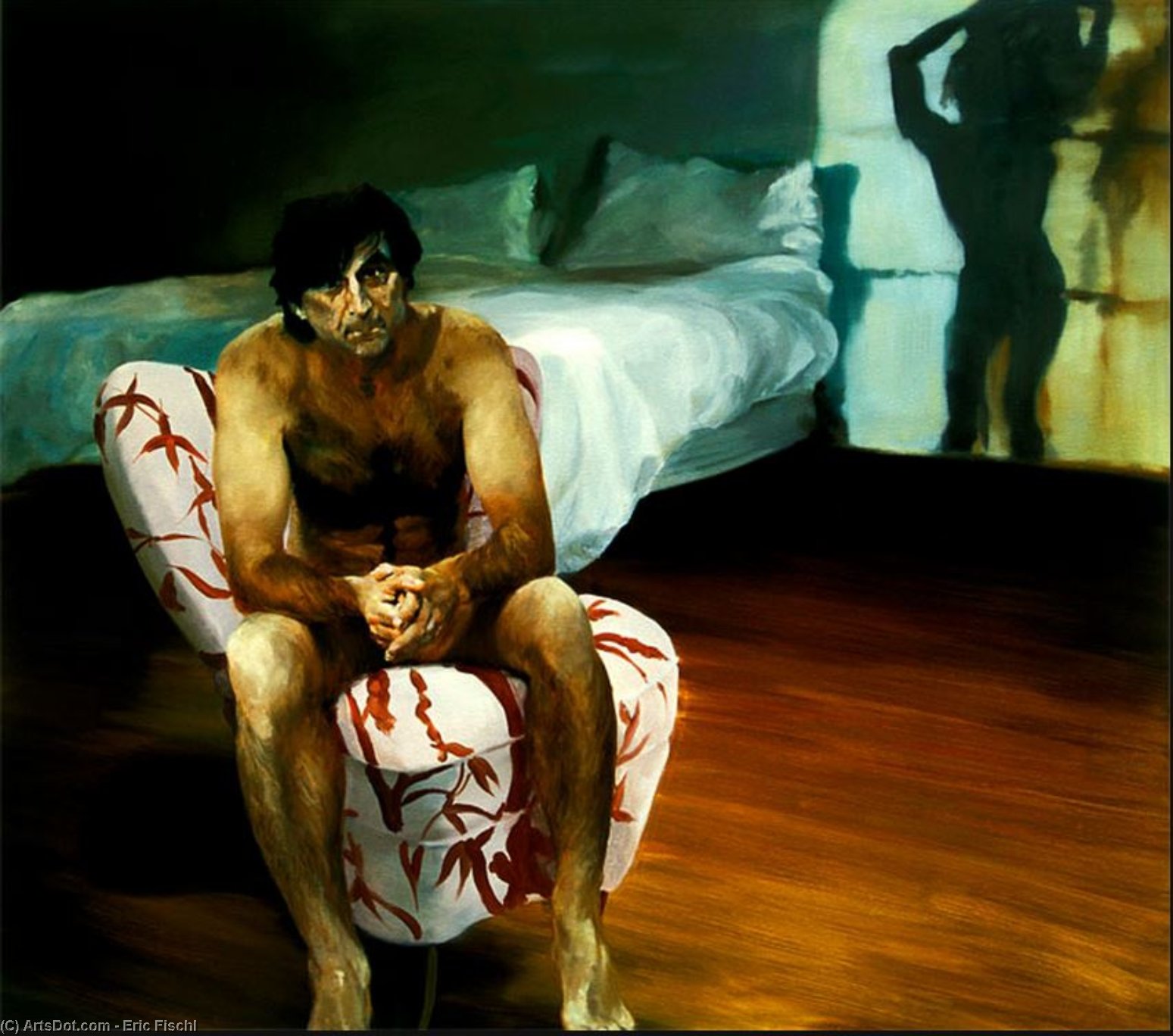 Wikioo.org - The Encyclopedia of Fine Arts - Painting, Artwork by Eric Fischl - The Bed, the Chair, Dancing, Watching