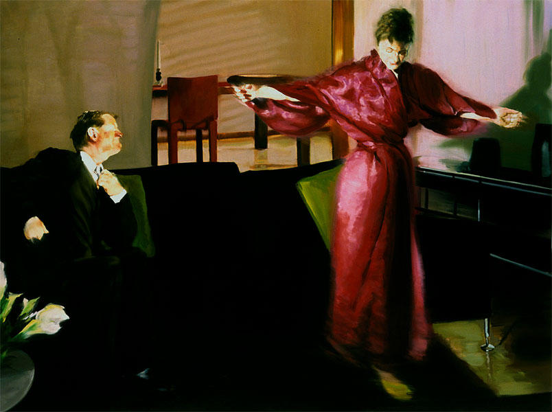 Wikioo.org - The Encyclopedia of Fine Arts - Painting, Artwork by Eric Fischl - Krefeld Project Living Room Scene 3