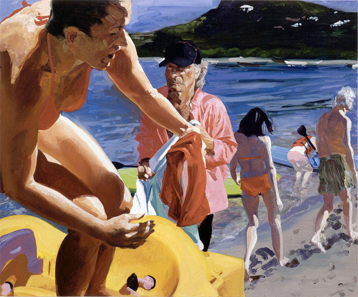 Wikioo.org - The Encyclopedia of Fine Arts - Painting, Artwork by Eric Fischl - Untitled (Brice in Pink Shirt)