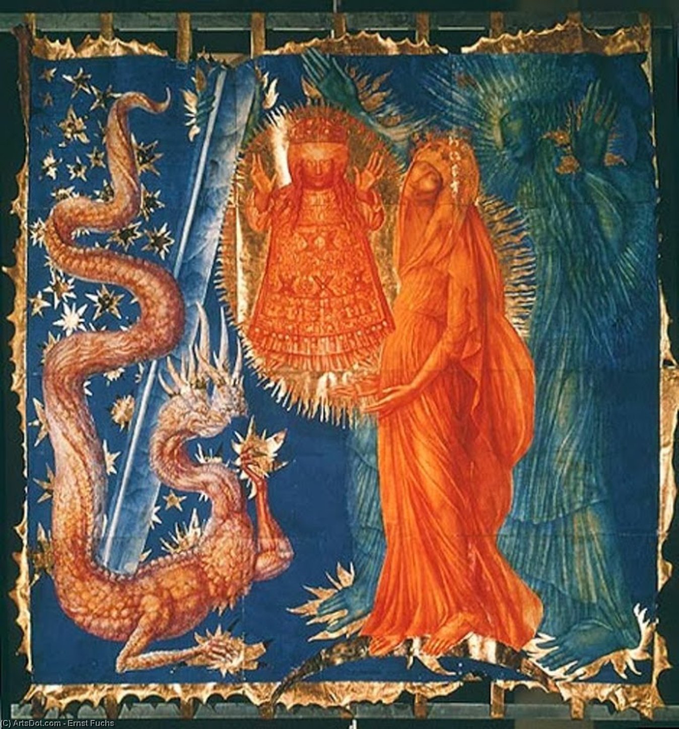 Wikioo.org - The Encyclopedia of Fine Arts - Painting, Artwork by Ernst Fuchs - The Glorious Rosary