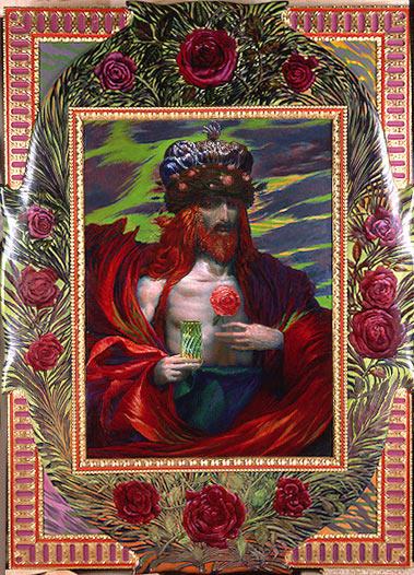 Wikioo.org - The Encyclopedia of Fine Arts - Painting, Artwork by Ernst Fuchs - THE ROSE KING