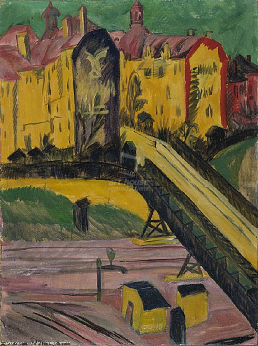 WikiOO.org - Енциклопедия за изящни изкуства - Живопис, Произведения на изкуството Ernst Ludwig Kirchner - View from the Window