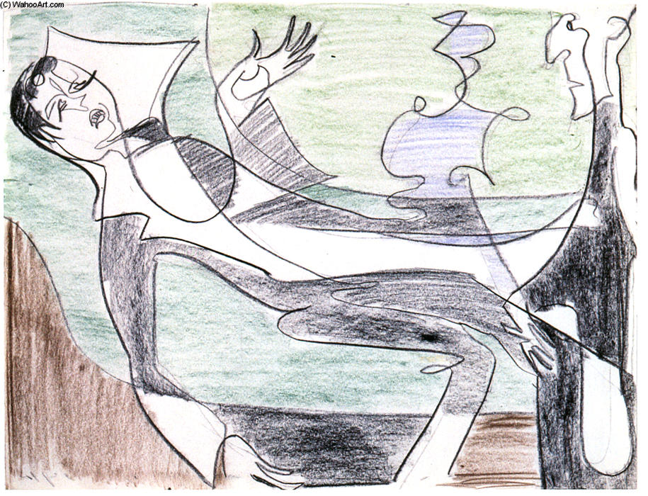 WikiOO.org - Енциклопедия за изящни изкуства - Живопис, Произведения на изкуството Ernst Ludwig Kirchner - Entertainment