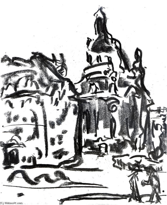 Wikioo.org - สารานุกรมวิจิตรศิลป์ - จิตรกรรม Ernst Ludwig Kirchner - Frauenkirche