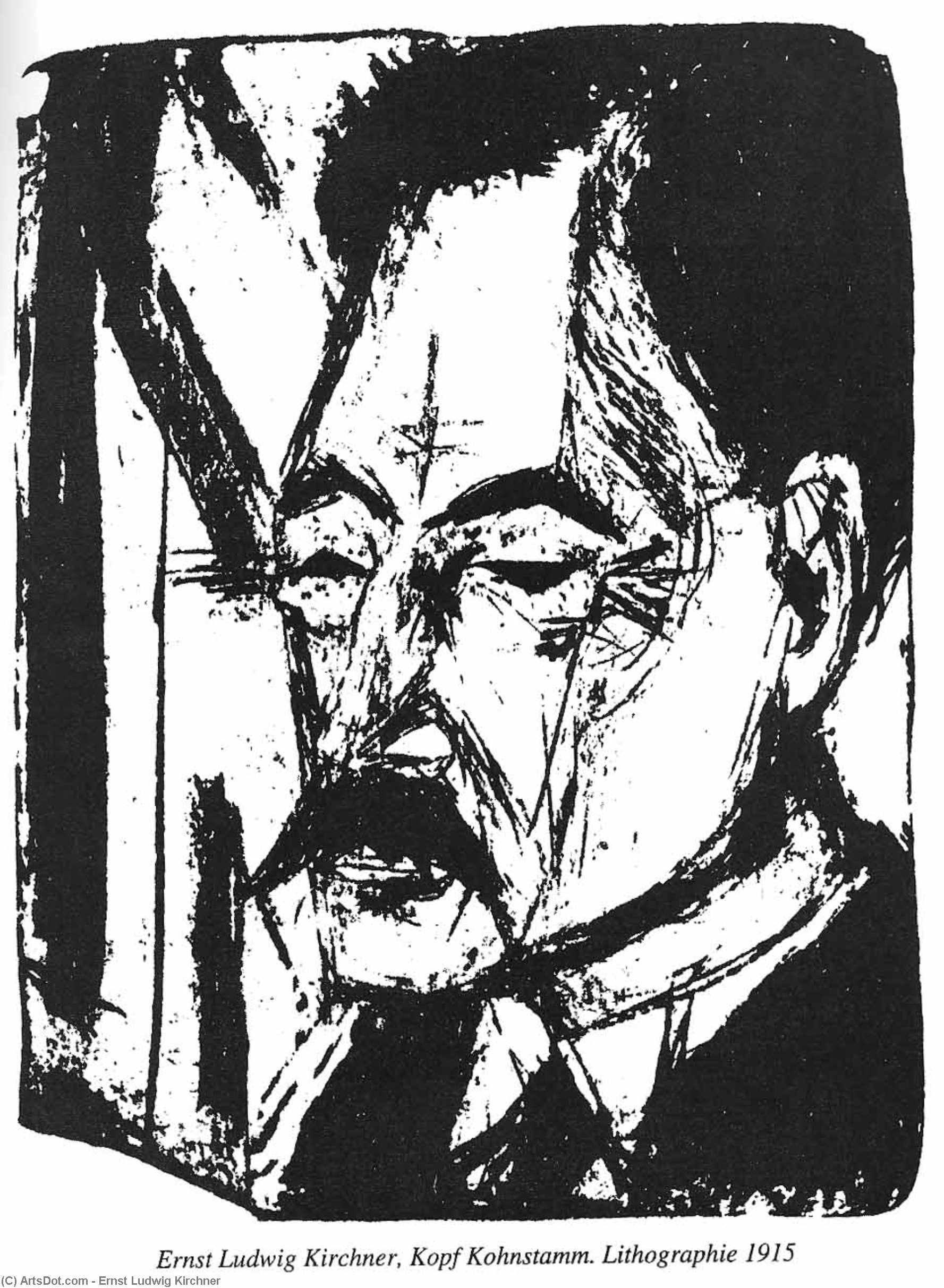 WikiOO.org - Enciklopedija dailės - Tapyba, meno kuriniai Ernst Ludwig Kirchner - Dr. O. Kohnstamm