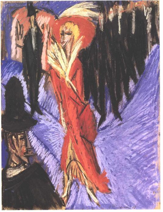 WikiOO.org - 百科事典 - 絵画、アートワーク Ernst Ludwig Kirchner - レッドココット