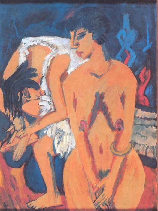 Wikioo.org - The Encyclopedia of Fine Arts - Painting, Artwork by Ernst Ludwig Kirchner - Women