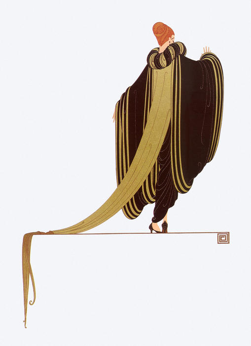 Wikioo.org - The Encyclopedia of Fine Arts - Painting, Artwork by Erté (Romain De Tirtoff) - Ready for the Ball 1