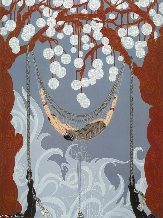 Wikioo.org - The Encyclopedia of Fine Arts - Painting, Artwork by Erté (Romain De Tirtoff) - Spider Web