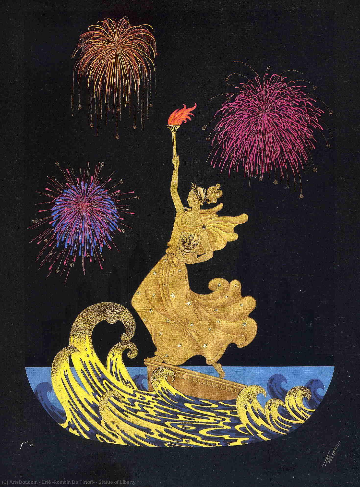 Wikioo.org - The Encyclopedia of Fine Arts - Painting, Artwork by Erté (Romain De Tirtoff) - Statue of Liberty