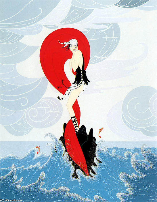 Wikioo.org - The Encyclopedia of Fine Arts - Painting, Artwork by Erté (Romain De Tirtoff) - Stranded