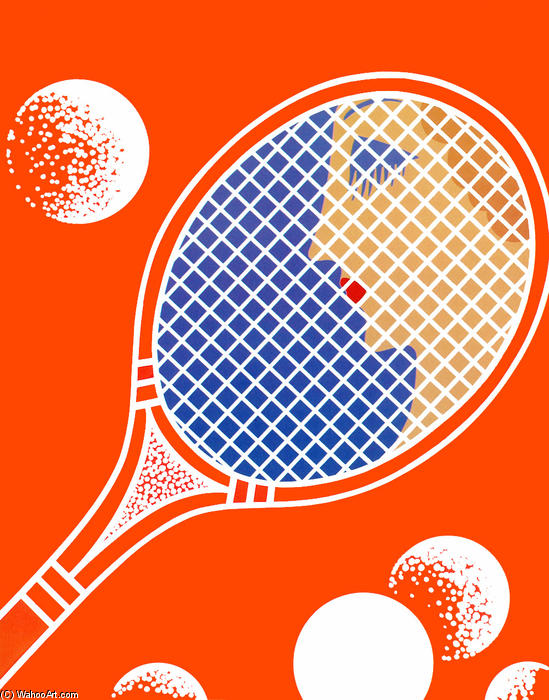 WikiOO.org – 美術百科全書 - 繪畫，作品 Erté (Romain De Tirtoff) - 网球