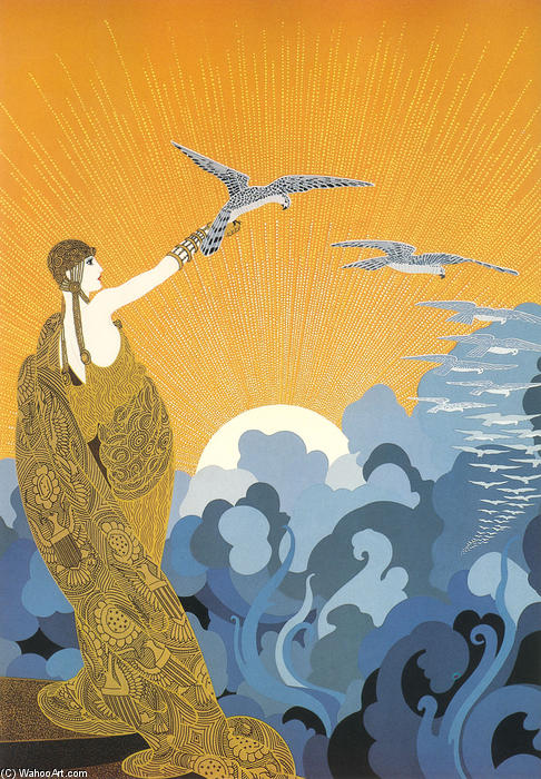 Wikioo.org - The Encyclopedia of Fine Arts - Painting, Artwork by Erté (Romain De Tirtoff) - Wings of Victory
