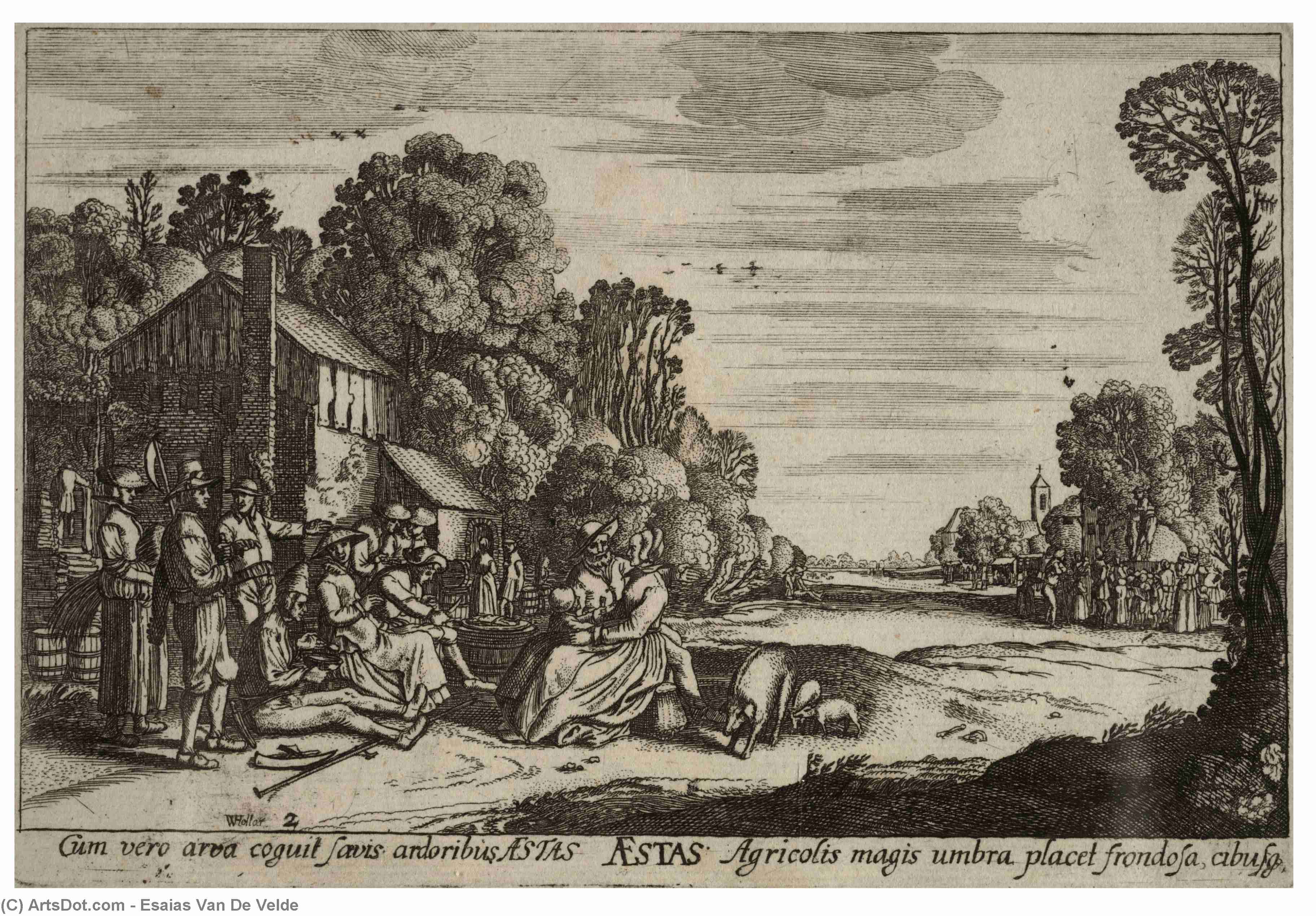WikiOO.org - Encyclopedia of Fine Arts - Maalaus, taideteos Esaias Van De Velde - Summer