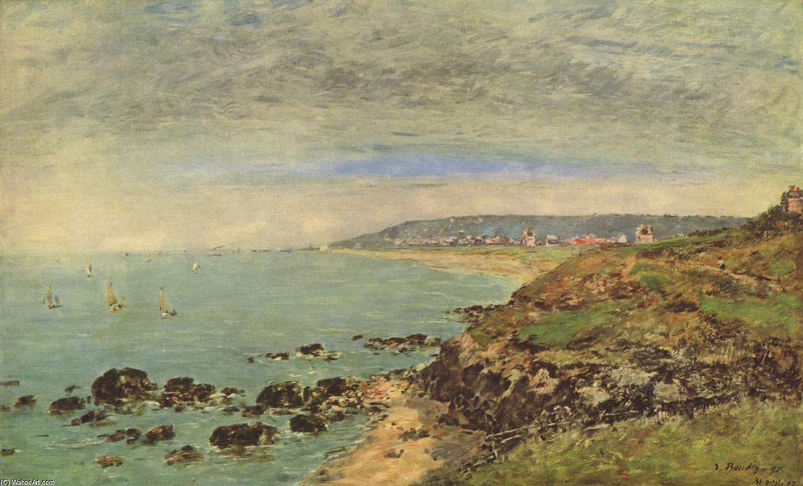 Wikioo.org - The Encyclopedia of Fine Arts - Painting, Artwork by Eugène Louis Boudin - Atlantic coast near Benerville