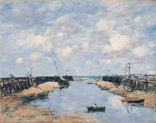 Wikioo.org - The Encyclopedia of Fine Arts - Painting, Artwork by Eugène Louis Boudin - The Entrance