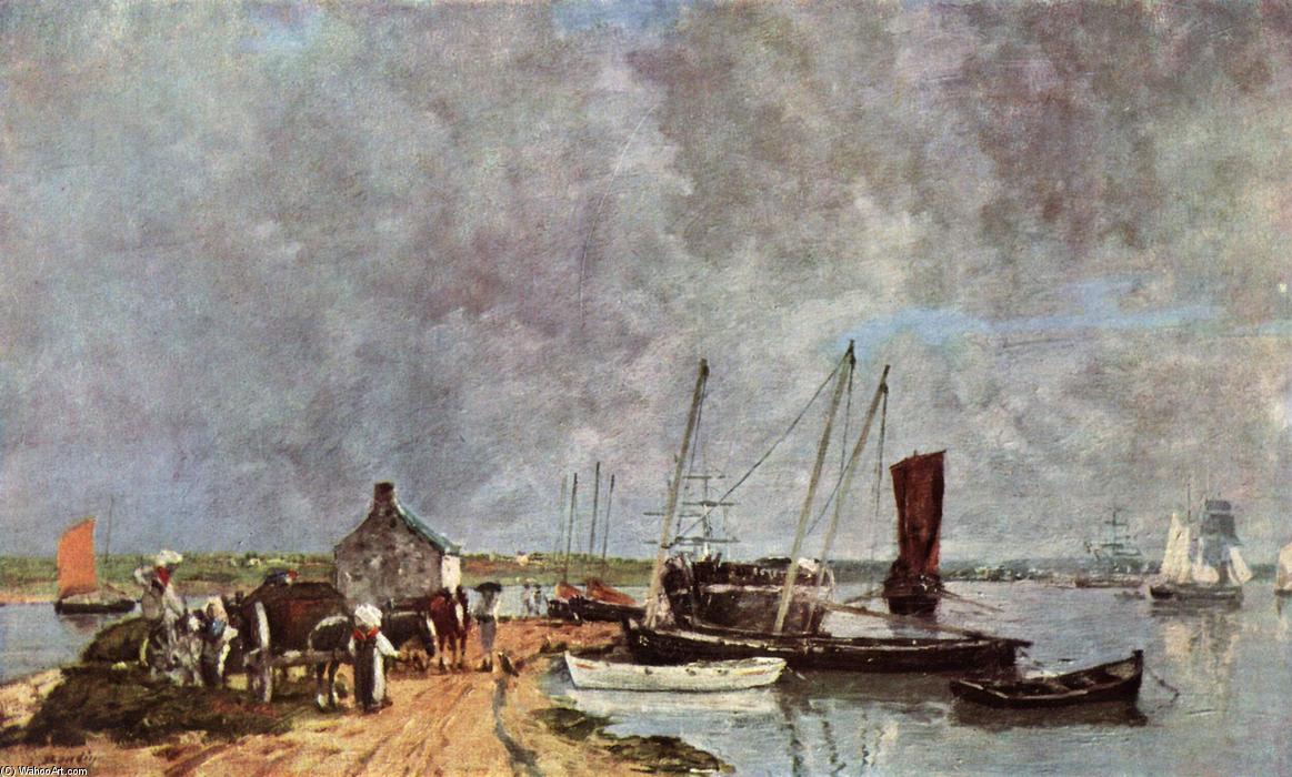Wikioo.org – L'Encyclopédie des Beaux Arts - Peinture, Oeuvre de Eugène Louis Boudin - Seehafen