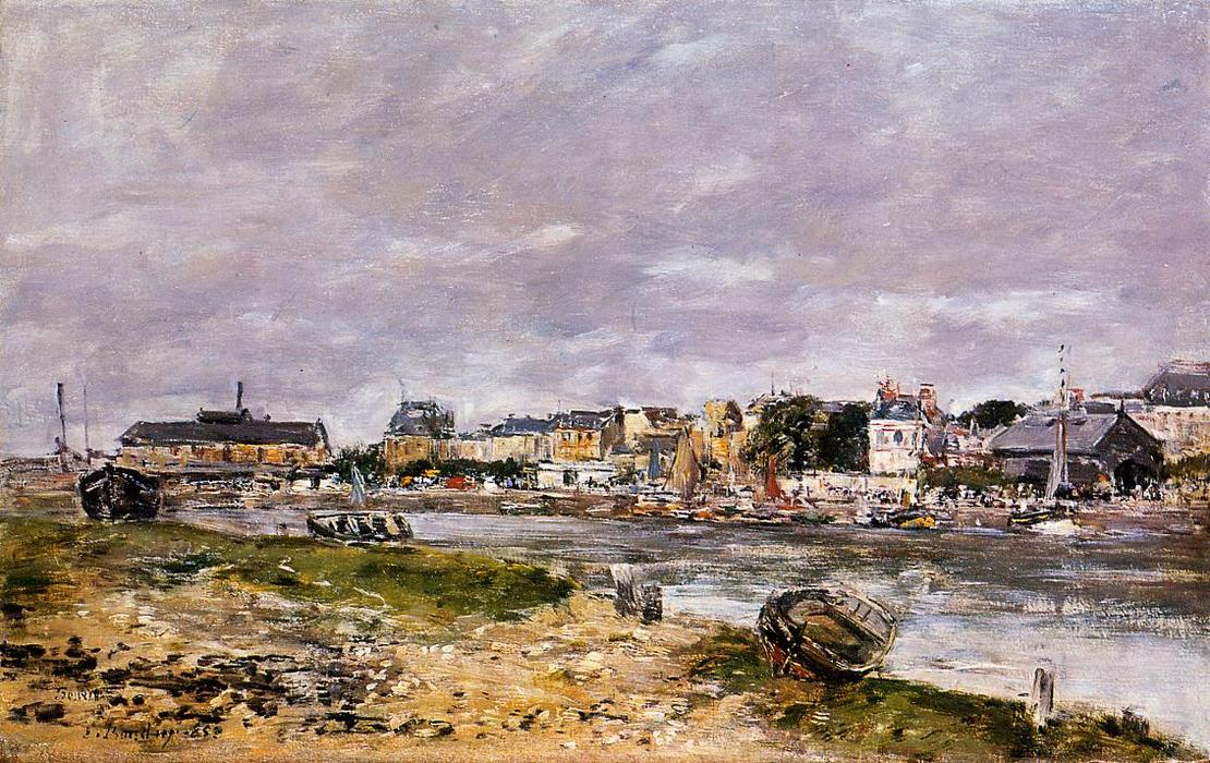 Wikioo.org - The Encyclopedia of Fine Arts - Painting, Artwork by Eugène Louis Boudin - The Port of Trouville