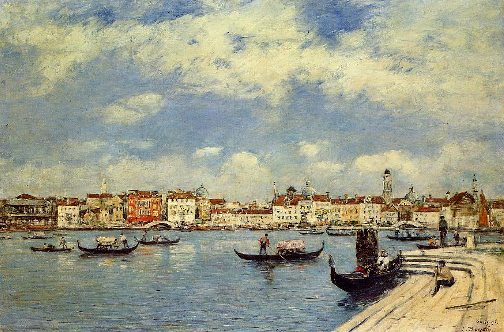 Wikioo.org - The Encyclopedia of Fine Arts - Painting, Artwork by Eugène Louis Boudin - Venice