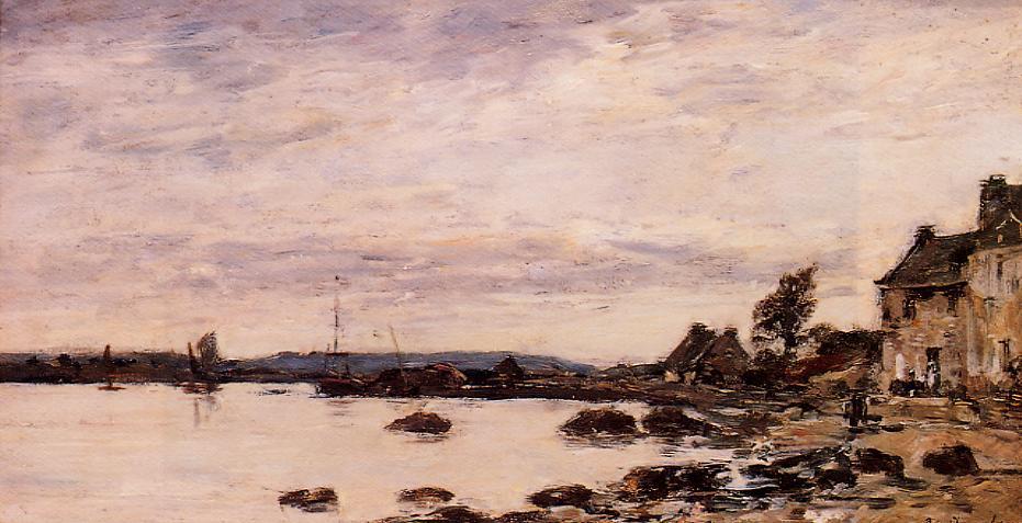 WikiOO.org - Encyclopedia of Fine Arts - Maľba, Artwork Eugène Louis Boudin - Breton Shoreline
