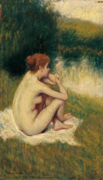 Wikioo.org - The Encyclopedia of Fine Arts - Painting, Artwork by Federico Zandomeneghi - After Bath
