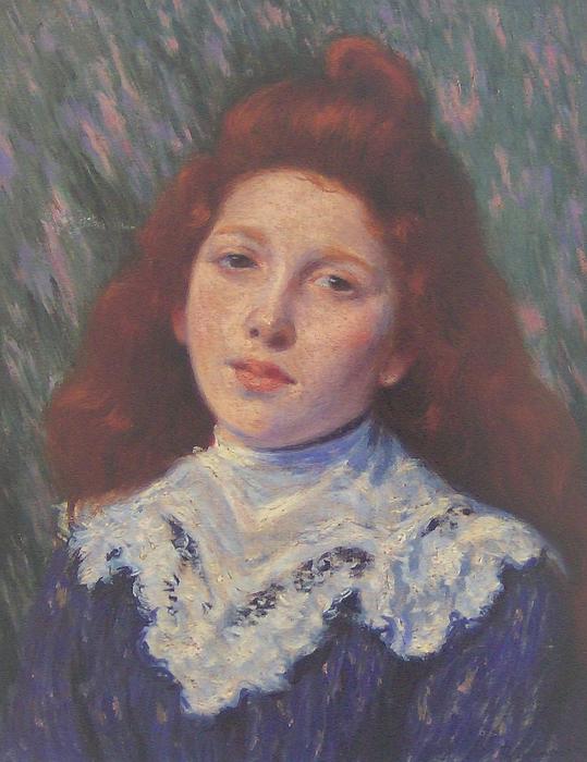 Wikioo.org – La Enciclopedia de las Bellas Artes - Pintura, Obras de arte de Federico Zandomeneghi - El cuello blanco