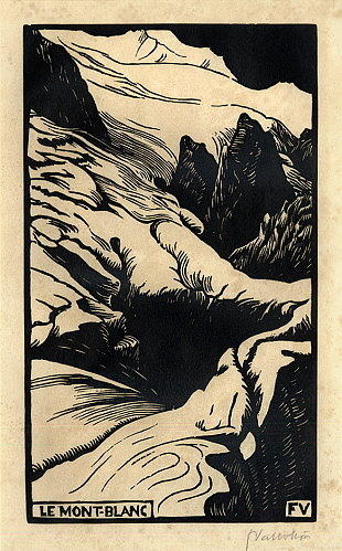 WikiOO.org - אנציקלופדיה לאמנויות יפות - ציור, יצירות אמנות Felix Vallotton - Mont Blanc