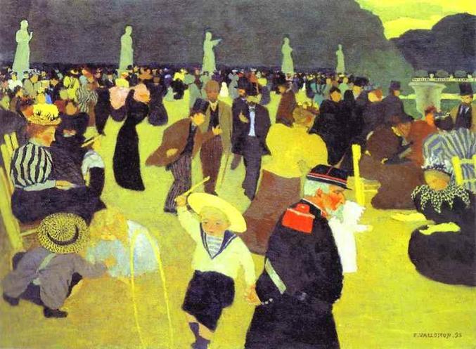 Wikioo.org - The Encyclopedia of Fine Arts - Painting, Artwork by Felix Vallotton - Luxembourg Garden