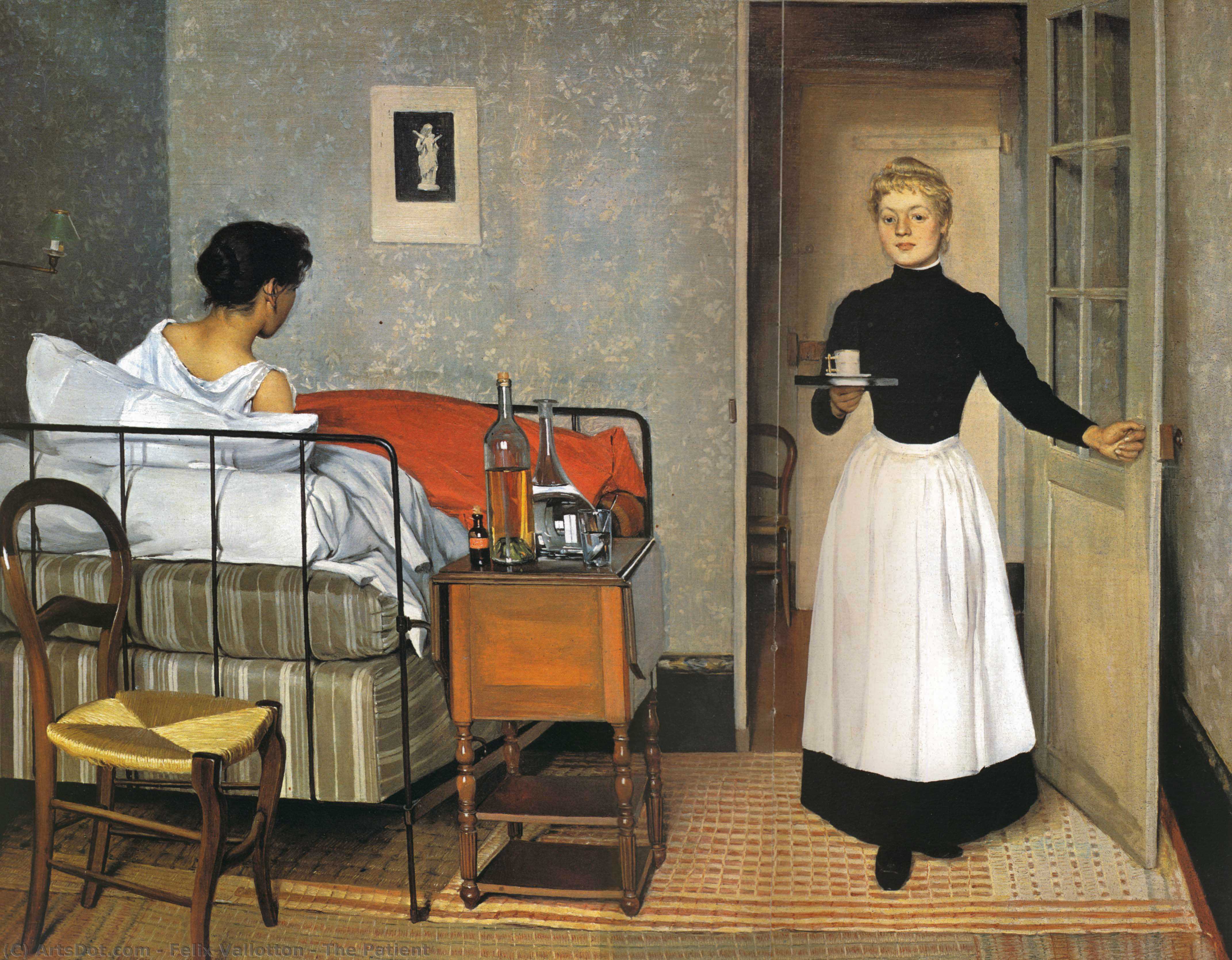 Wikioo.org - The Encyclopedia of Fine Arts - Painting, Artwork by Felix Vallotton - The Patient