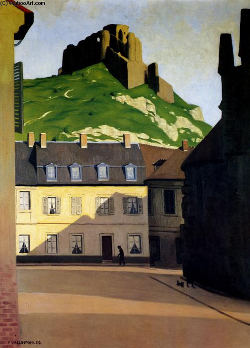 Wikioo.org - The Encyclopedia of Fine Arts - Painting, Artwork by Felix Vallotton - The Strong Castle and the place of Andelys