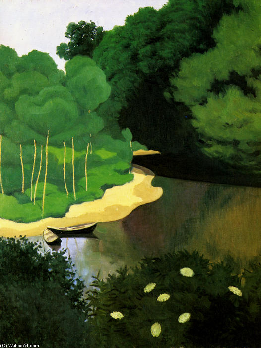 Wikioo.org - The Encyclopedia of Fine Arts - Painting, Artwork by Felix Vallotton - The Dordogne with Carrenac