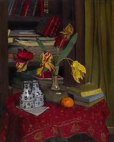 Wikioo.org - The Encyclopedia of Fine Arts - Painting, Artwork by Felix Vallotton - Tulipes perroquet